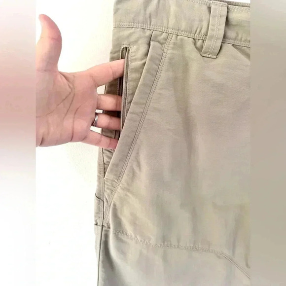 The North Face Horizon II Tan 10.5" Utility Nylon Hiking Shorts Axez Size 34 - Picture 4 of 15